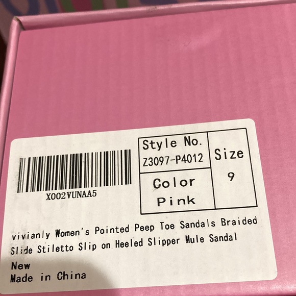 NIB VIVIANLY BRAIDED POINTED TOE SANDALS - Picture 6 of 6